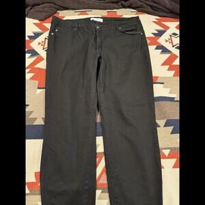 Kancan High Rise Ankle Skinny Jeans Size 3XL Black Stretch Distressed Denim